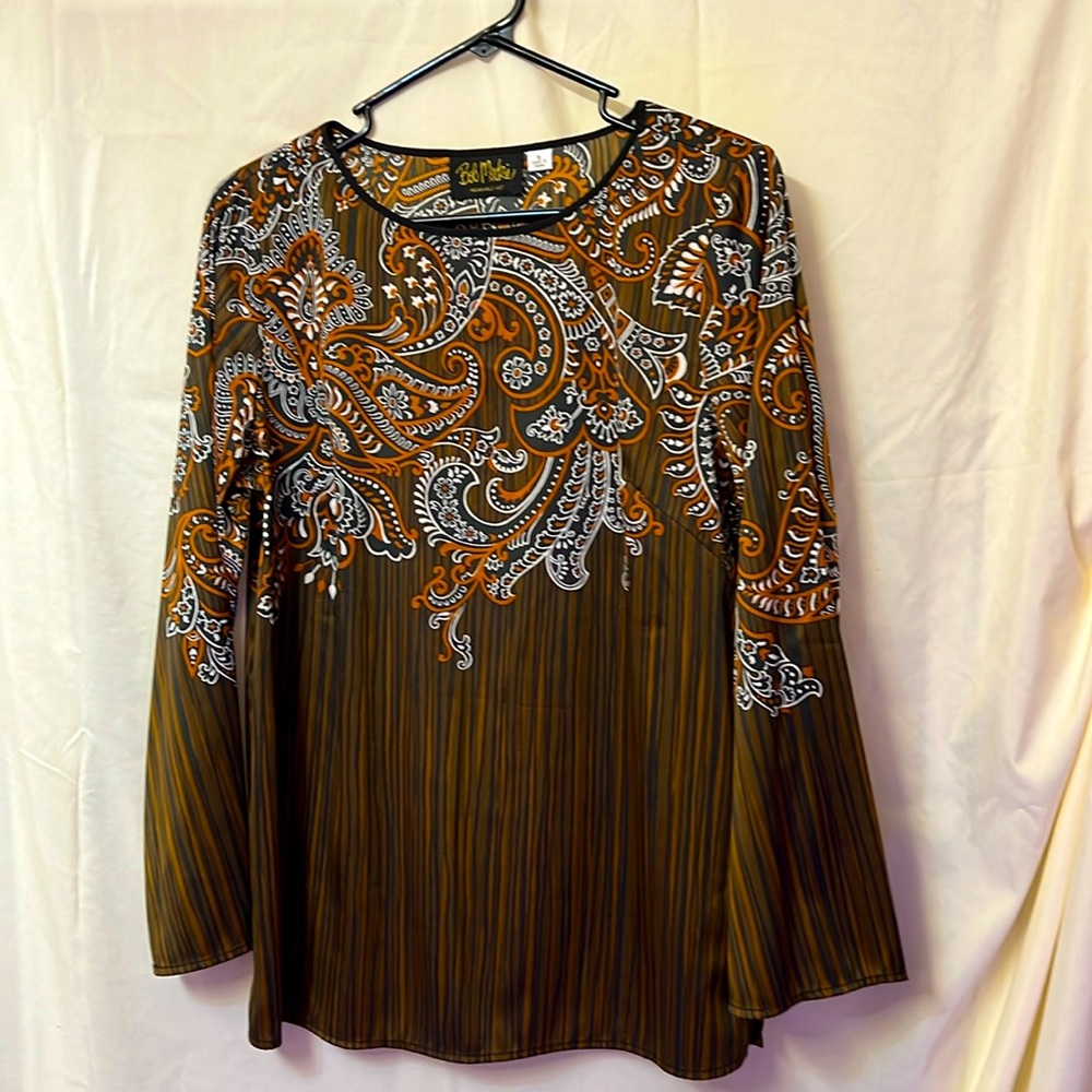 Bob Mackie wearable art blouse